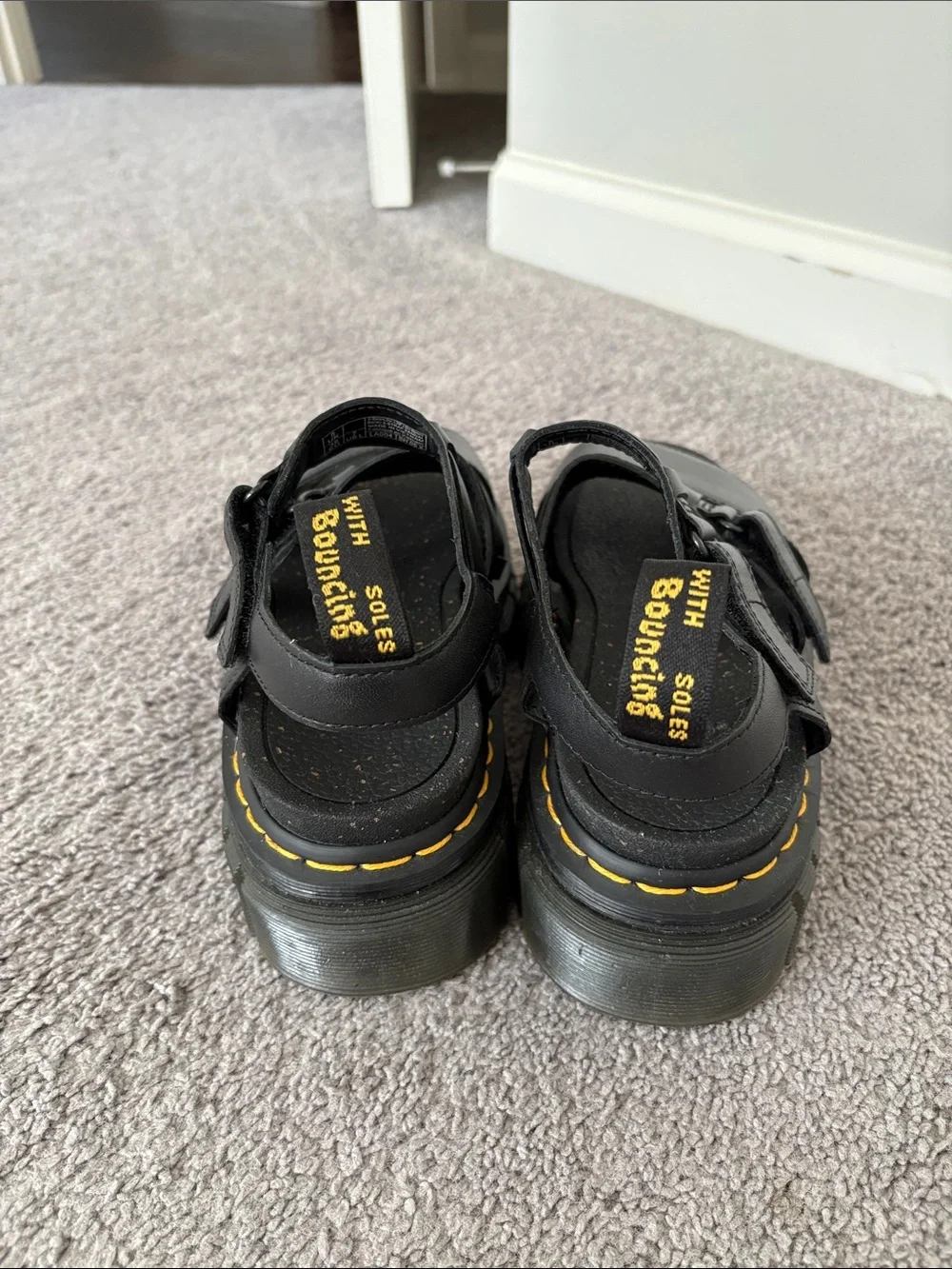 Doc Martens Ricki 3 Strap Sandal Black Leather